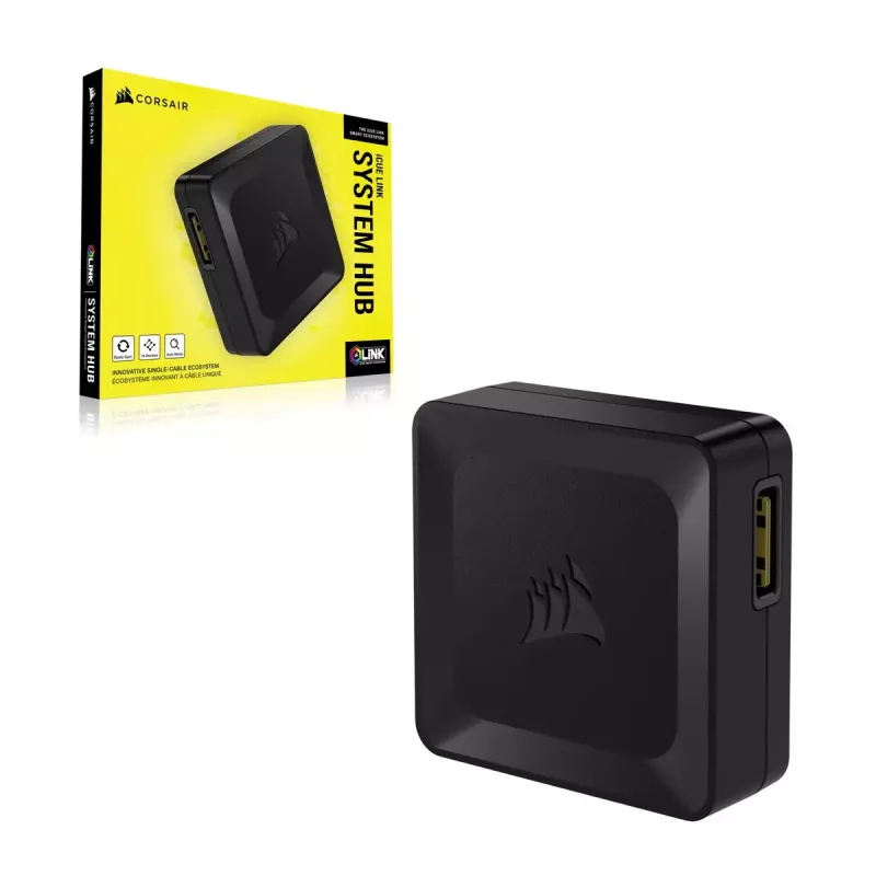 Ventilaatorikontroller Corsair iCUE LINK System Hub Must 1 tk