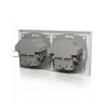 ICY BOX IB-MPS4200W-PD pistikupesa Tüüp F + USB A + USB C Valge