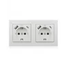 ICY BOX IB-MPS4200W-PD pistikupesa Tüüp F + USB A + USB C Valge