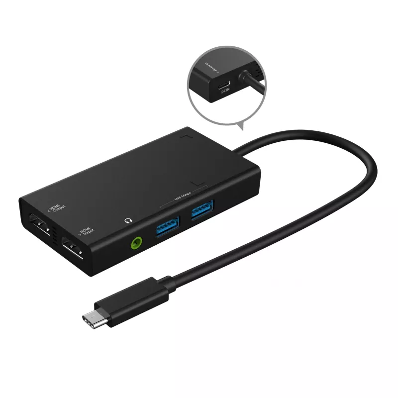 Video Capture USB Hub j5create JVA01-N 1920x1080 30Hz Must