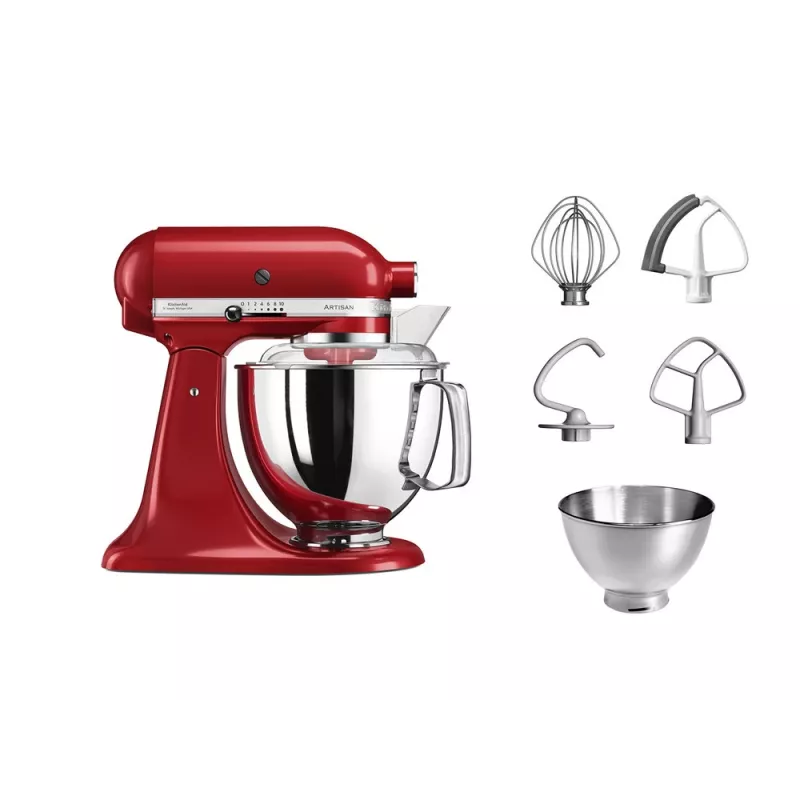 Köögikombain KitchenAid Artisan 5KSM175PS — 300 W, 4,8 l roostevaba terasest kauss, punane