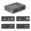 AV-pikendaja (saatja ja vastuvõtja) LEVELONE HVE-8111, 3840x2160, Cat6, USB-A/USB-B, DC 12V (2 tk)