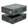 AV-pikendaja (saatja ja vastuvõtja) LEVELONE HVE-8111, 3840x2160, Cat6, USB-A/USB-B, DC 12V (2 tk)