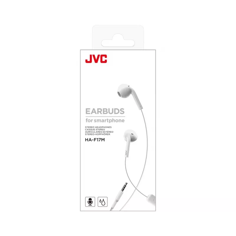 JVC HA-F17M peakomplekt Juhtmega ühendatud Kõrvasisene Kõned/Muusika Valge