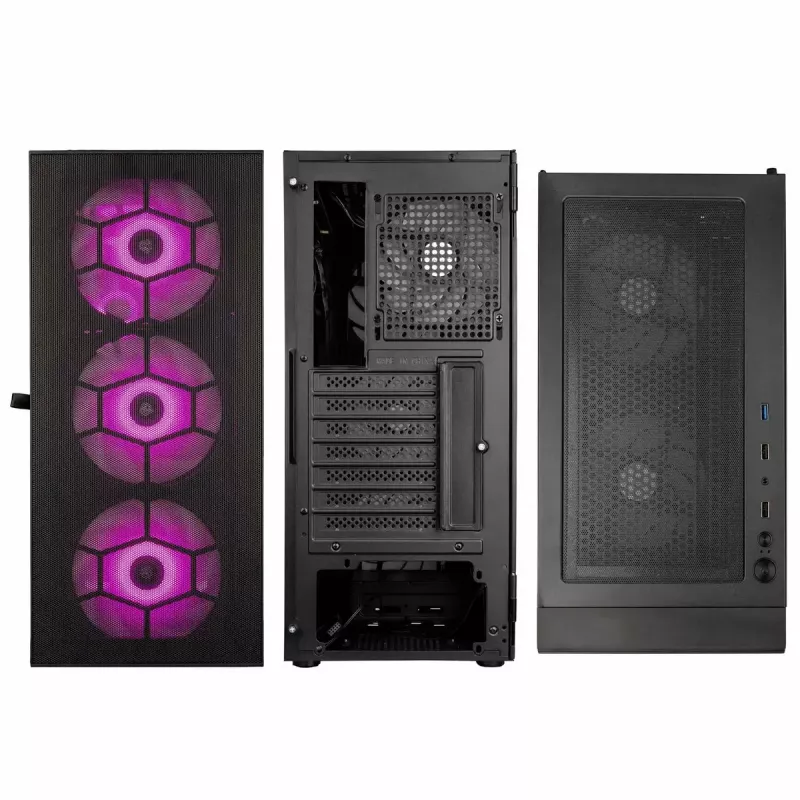 PC-korpus Kolink OBSERVATORY HF MB Midi Torn Must