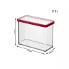 Toidunõu rotho LOFT 2.1 L ristkülikukujuline läbipaistev 100×200×142 mm, tehnopolümeer