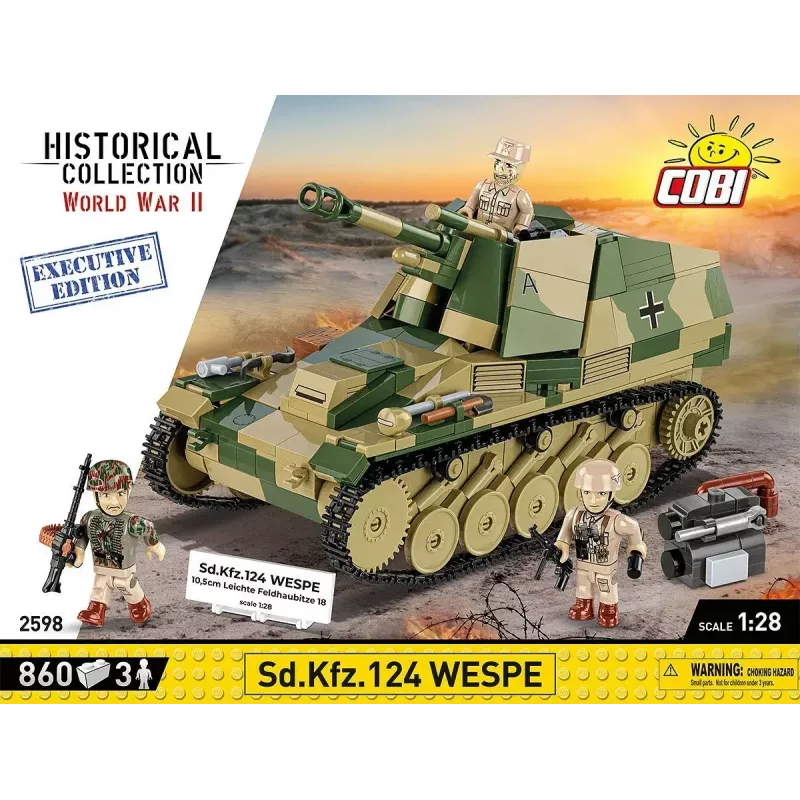 Cobi Blocks SD.KFZ.124 Wespe mudelikomplekt, 860 klotsi