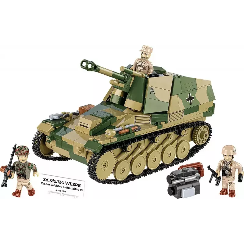 Cobi Blocks SD.KFZ.124 Wespe mudelikomplekt, 860 klotsi
