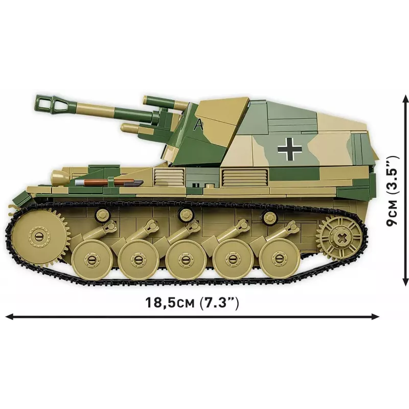 Cobi Blocks SD.KFZ.124 Wespe mudelikomplekt, 860 klotsi