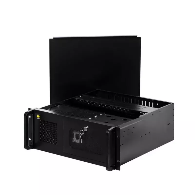 Arvutikorpus Netrack NP5105 Rack Must, Hõbedane