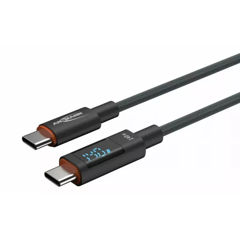 USB-kaabel Ansmann 1700-0176 USB 2.0 1,2 m USB-C Antratsiit