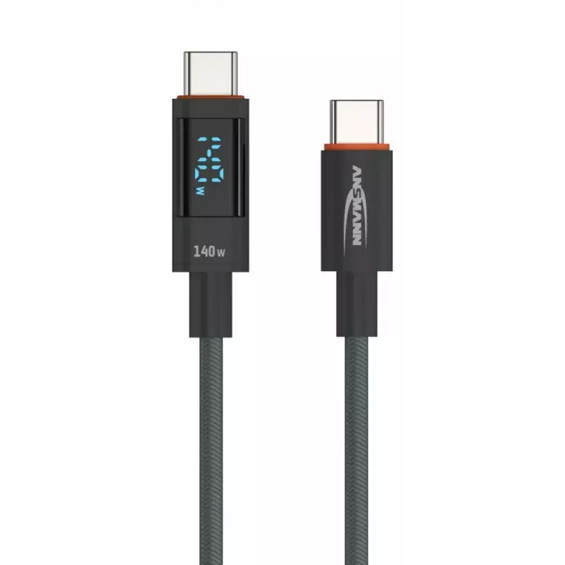USB-kaabel Ansmann 1700-0176 USB 2.0 1,2 m USB-C Antratsiit
