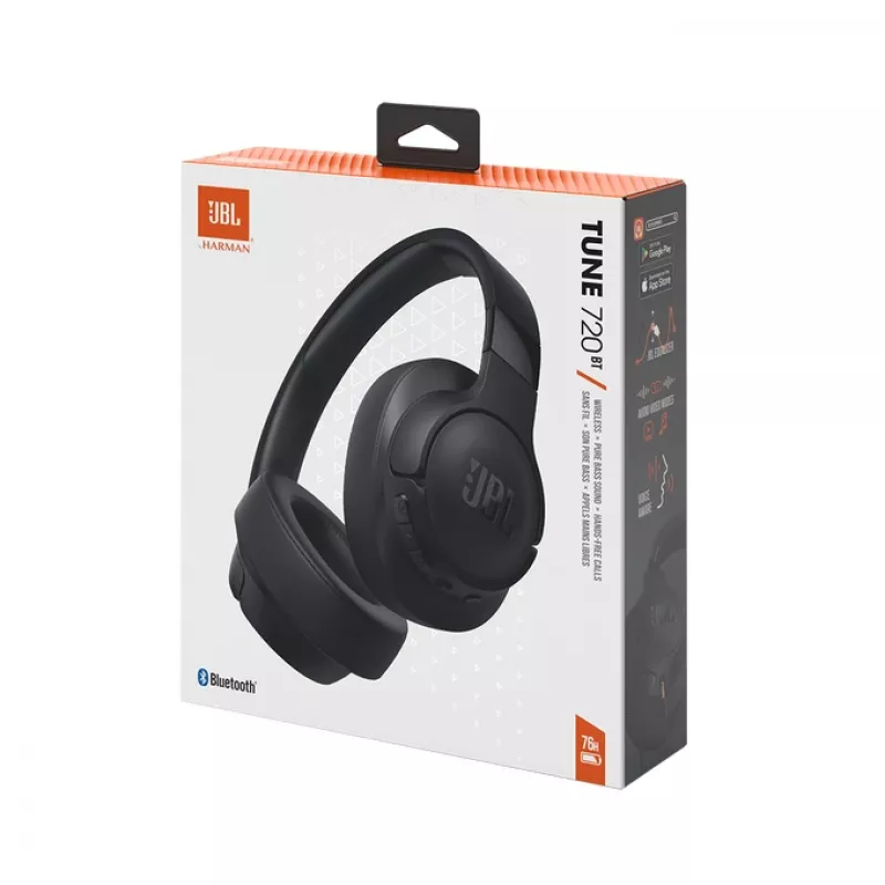JBL Tune 720BT peakomplekt Traadita Peapael Kõned/muusika Bluetooth Must