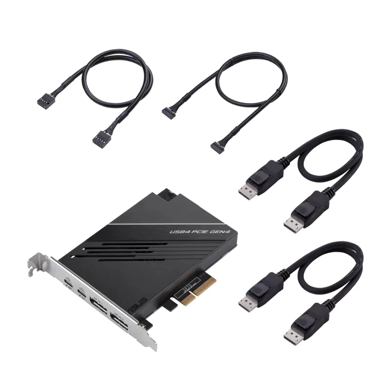ASUS USB4 PCIe Gen4 Card liidesekaardid/adapterid Sisemine DisplayPort, USB USB-C
