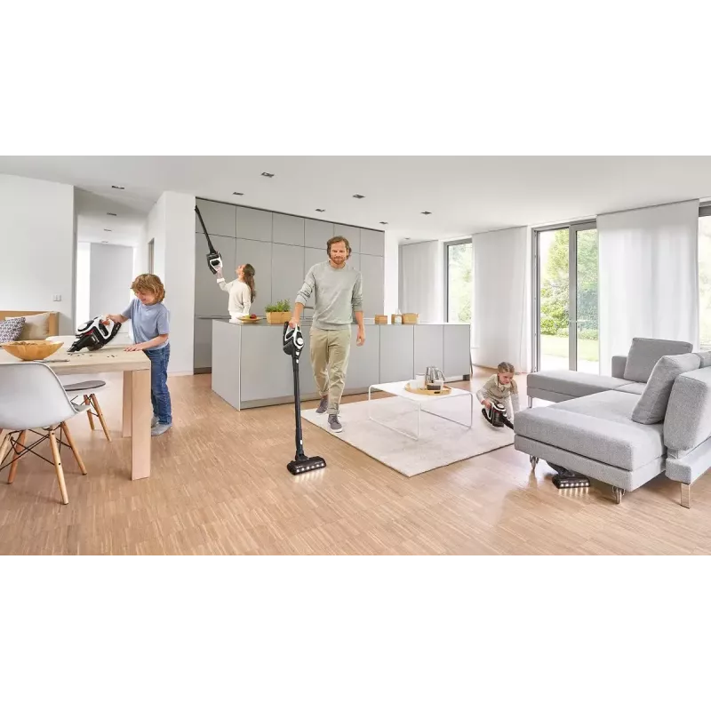 Bosch Serie 8 BBS8214 pulkpuhasti/elektrihari 2-in-1 pulkpuhasti Aku Kuiv Kotita Valge 4 Ah