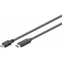 Goobay USB-kaabel USB 2.0 1m Micro-USB B USB C Must
