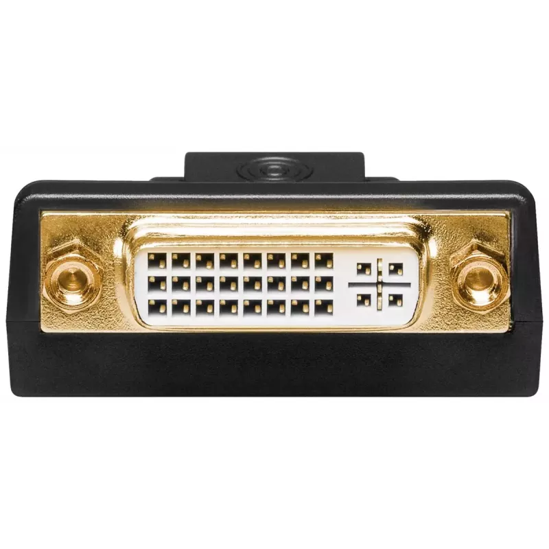 Goobay DisplayPort/DVI-D adapter 1.1 kullatud must