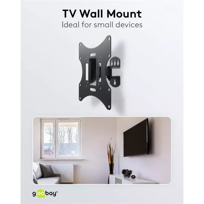 TV seinakinnitus Basic Tilt Goobay 51893