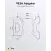 VESA adapter Goobay 60134 teleri seinale kinnitamiseks