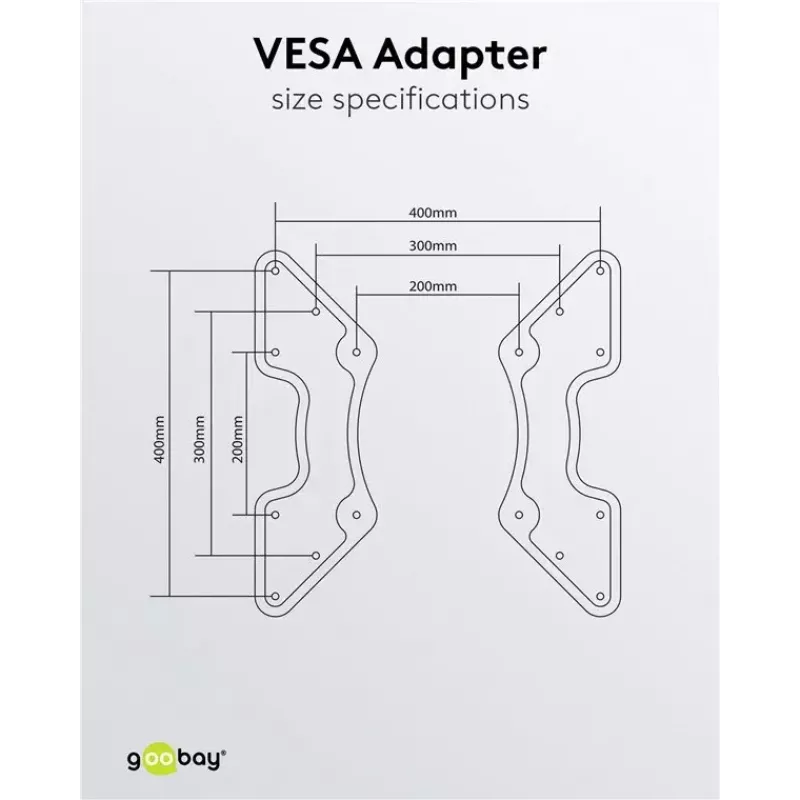 VESA adapter Goobay 60134 teleri seinale kinnitamiseks