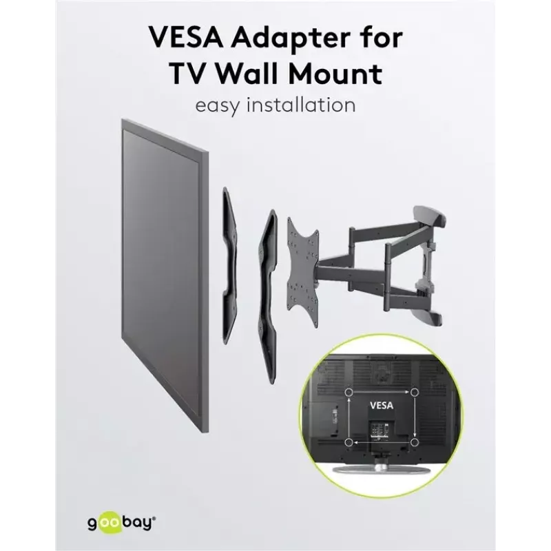 VESA adapter Goobay 60134 teleri seinale kinnitamiseks