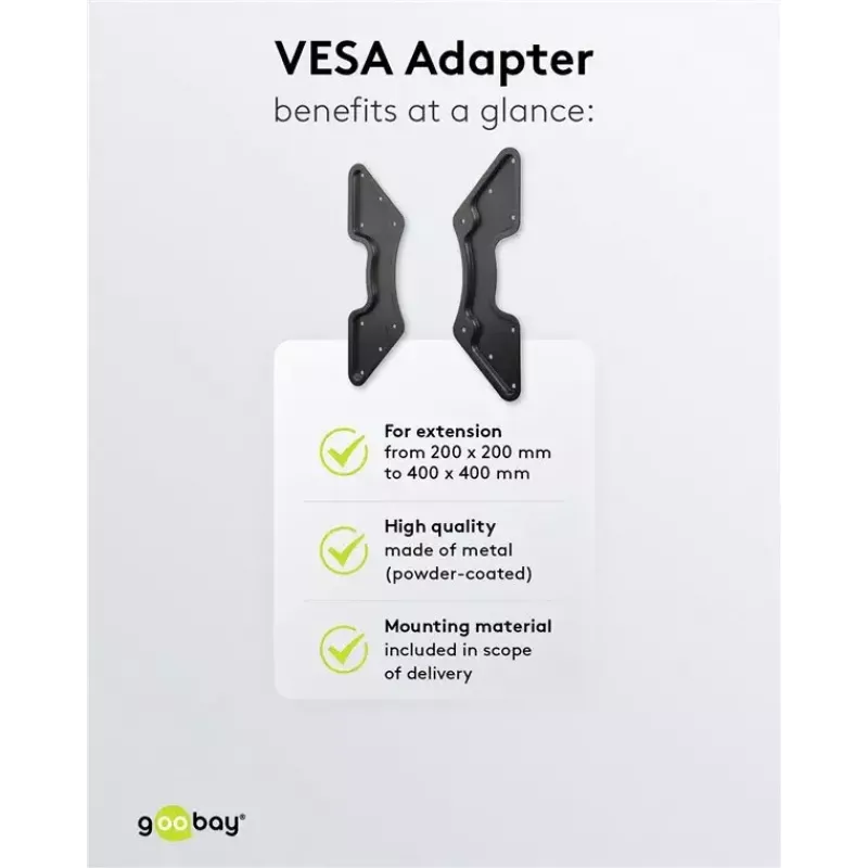 VESA adapter Goobay 60134 teleri seinale kinnitamiseks