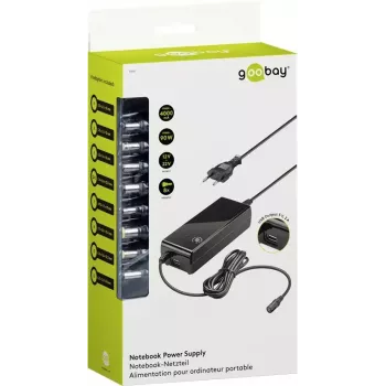 Goobay 90 W sülearvuti toiteplokk Must Toasiseselt 100-240V