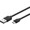 Goobay Micro-USB kiirlaadimis- ja sünkroonimiskaabel 1 m USB 2.0 must
