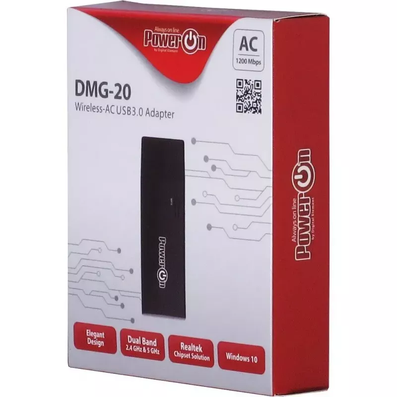 Juhtmevaba adapter Inter-Tech DMG-20