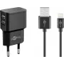 Laadimiskomplekt Indoor Goobay Dual Apple Lightning 44995