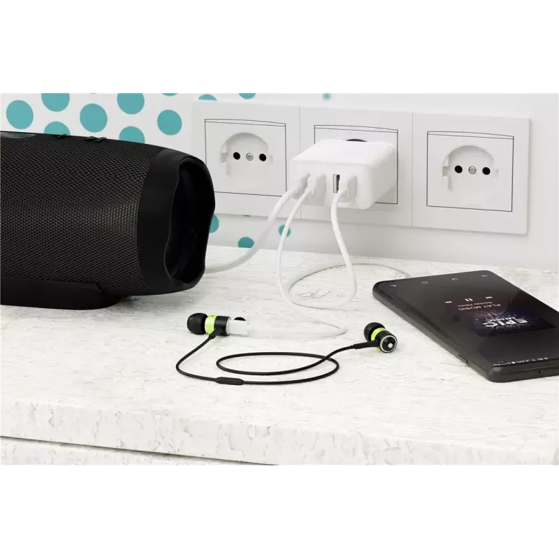 Siselaadija Wentronic 44962 Universal Valge 4 USB Ports 5V