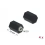 Vahetugi M2,5 kuuskant sisekeermega 10 mm must 4 tk DeLOCK 60243