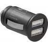Goobay Dual-USB autolaadija 24 W must kiirlaadimine ülevoolukaitse