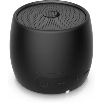 HP must Bluetooth kõlar 360, juhtmega ja juhtmevaba, mono kaasaskantav kõlar, must, silinder, nupud, universaalne
