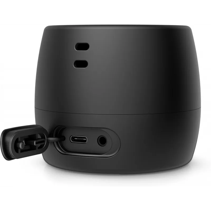 HP must Bluetooth kõlar 360, juhtmega ja juhtmevaba, mono kaasaskantav kõlar, must, silinder, nupud, universaalne