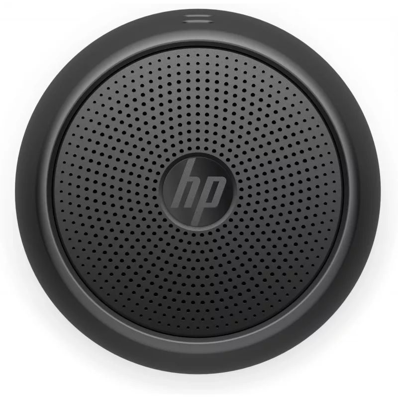 HP must Bluetooth kõlar 360, juhtmega ja juhtmevaba, mono kaasaskantav kõlar, must, silinder, nupud, universaalne