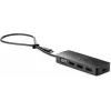 HP USB-C Travel Hub G2, juhtmega, USB 3.2 Gen 1 (3.1 Gen 1) USB-C, must, Hiina, Windows 10, 107 mm