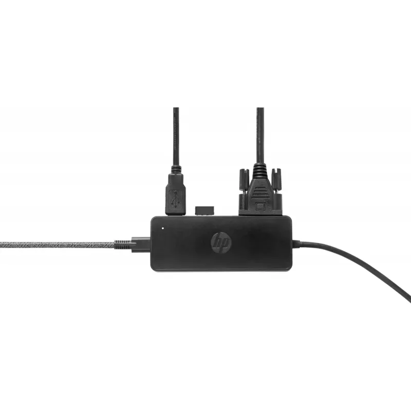 HP USB-C Travel Hub G2, juhtmega, USB 3.2 Gen 1 (3.1 Gen 1) USB-C, must, Hiina, Windows 10, 107 mm