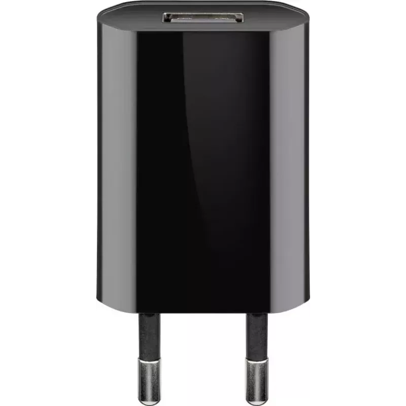 Laadijakomplekt Goobay USB-C 5W koos kaabliga 1m Must