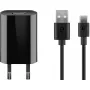 Laadijakomplekt Goobay USB-C 5W koos kaabliga 1m Must