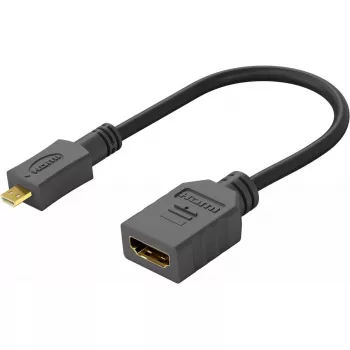HDMI-kaabel Wentronic 58683 0,15 m tüüp D Micro tüüp A Standard must