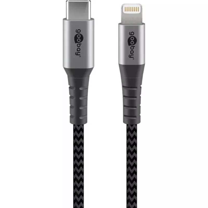 Goobay Lightning-kaabel 2m Must Hall 60W 3A USB C