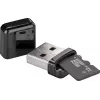 Kaardilugeja GOOBAY USB-A 2.0 MicroSD jaoks, 480 Mbit/s, must