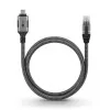 Goobay soovahetaja USB C RJ-45-le 10 m must hõbedane