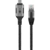Goobay soovahetaja USB C RJ-45-le 10 m must hõbedane