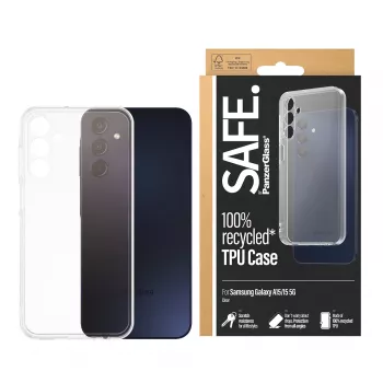PanzerGlass SAFE. by ® TPU kate Samsung Galaxy A15 | A15 5G | Läbipaistev