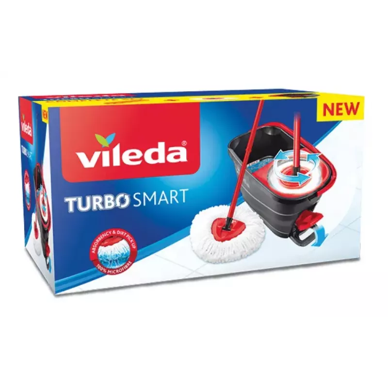 Mopping system Vileda Turbo Smart Single tank Must Red 166140