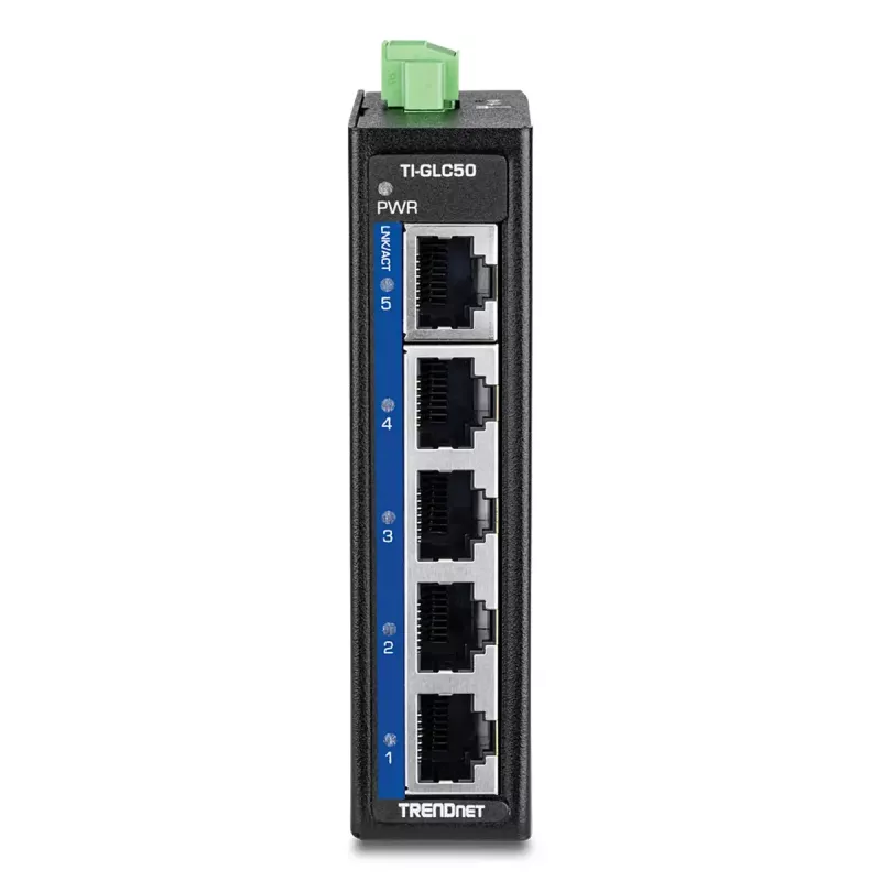 Haldamata kommutaator Trendnet TI-GLC50 Gigabit Ethernet 5 porti must