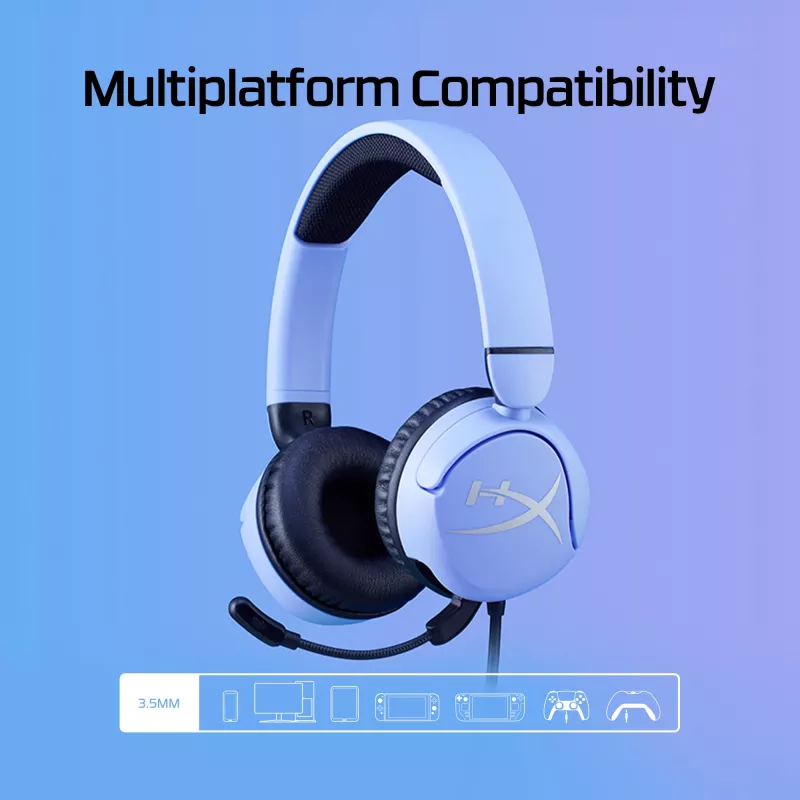 HyperX Cloud Mini – mänguri peakomplekt (lavendel)