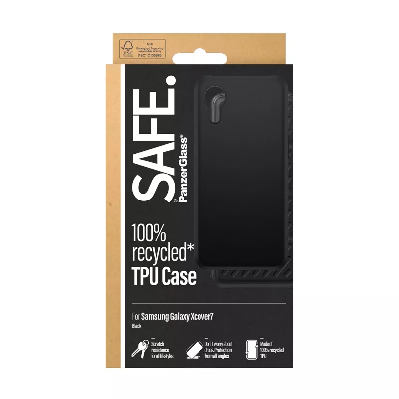 PanzerGlass SAFE. by ® TPU-ümbris Must Samsung Galaxy Xcover7